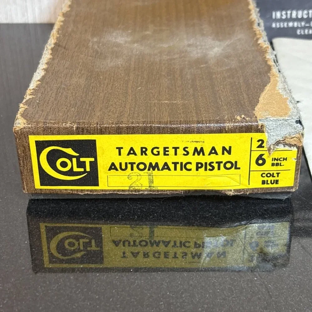 Colt Targetsman Original Box w/ Warranty Card Instructions Target Wrapping Paper